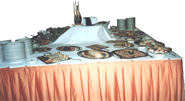 Das Buffet ganz fr sich allein...