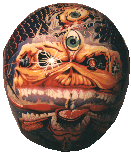 Helm direkt von hinten