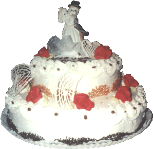 Hochzeitstorte im Profil